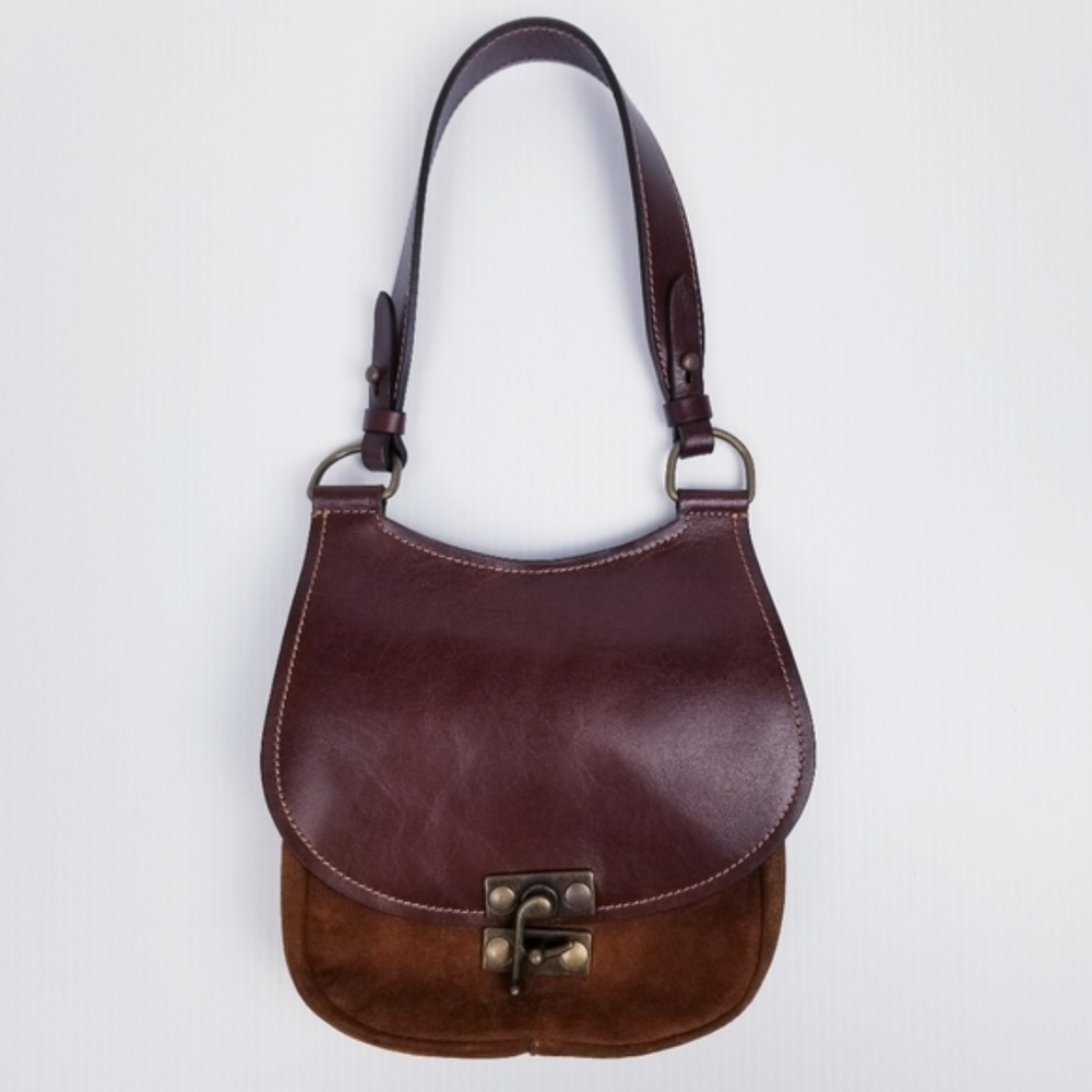SUNDANCE Brown Leather Suede Purse